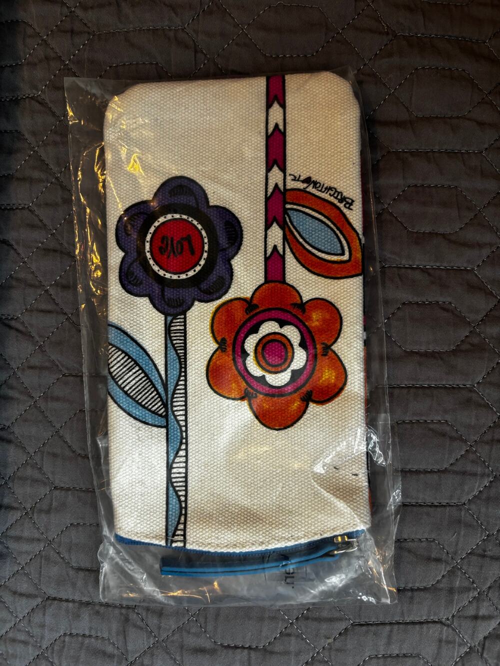 NWT Brighton Floral Canvas Zippered Pouch